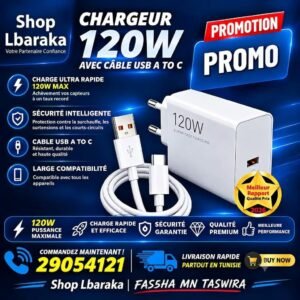 CHARGEUR USB TYPE C 120W